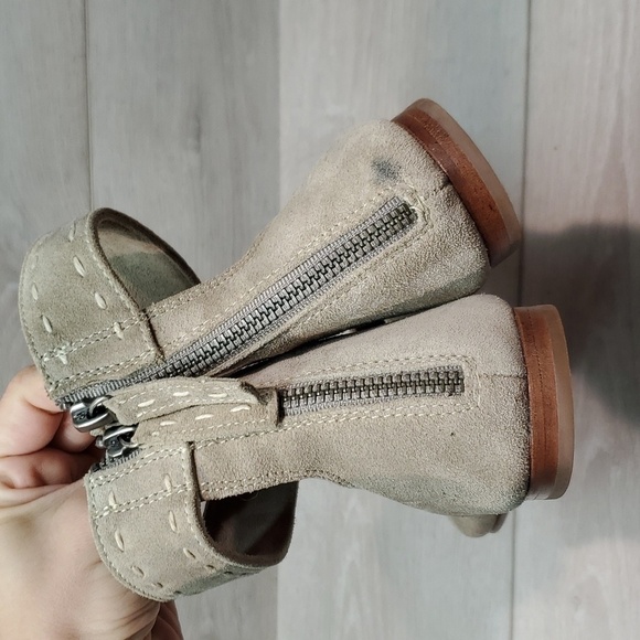 Frye Womens Carson Ankle Ballet  Suede Zip Back Loafer Slip on flats shoes - Picture 7 of 14